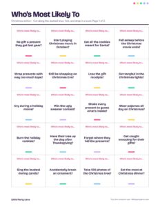 Christmas Who's Most Likely To Cards